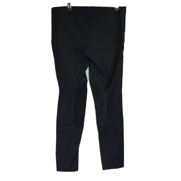 Rachel Zoe Black Julietta Lamb Suede Detail Riding Equestrian Pants Size 4 - Picture 3 of 15